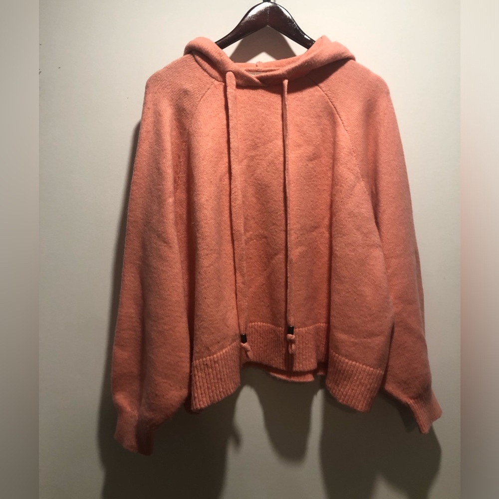 H&M Peach Crewneck Hoodie Sweater